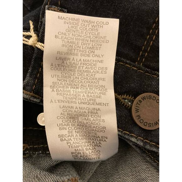 Wit & Wisdom FOR SAGE SHOP High Rise Vintage Skinny Jeans Size 8 Indigo NWT - Picture 6 of 6
